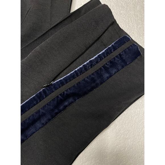 Scotch & Soda womens Tailored Pants Velvet Side Tapes size S Black - Picture 6 of 12